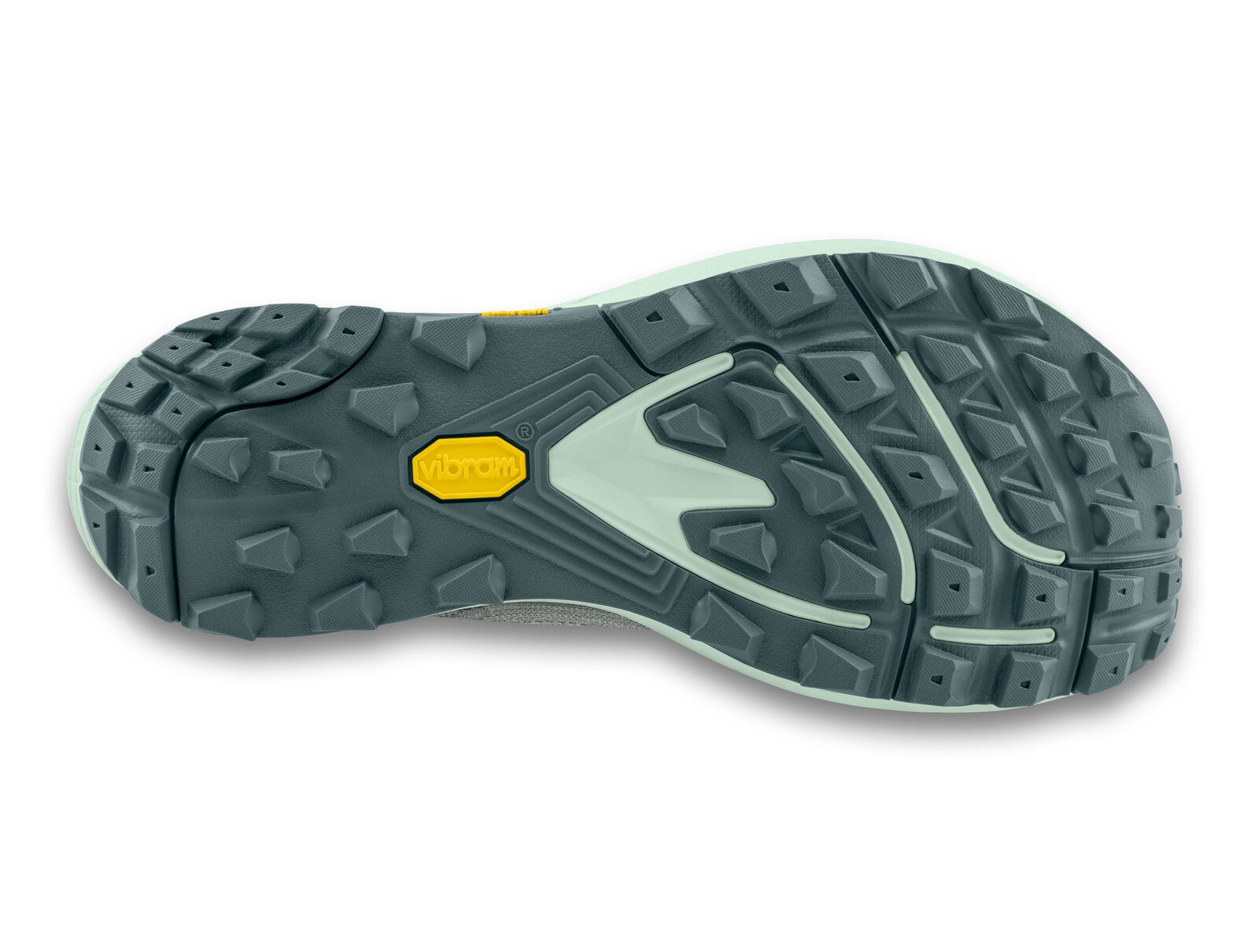 Durable Vibram Outsole with Aggressive Tread for Superior Grip on Trail Running Shoes