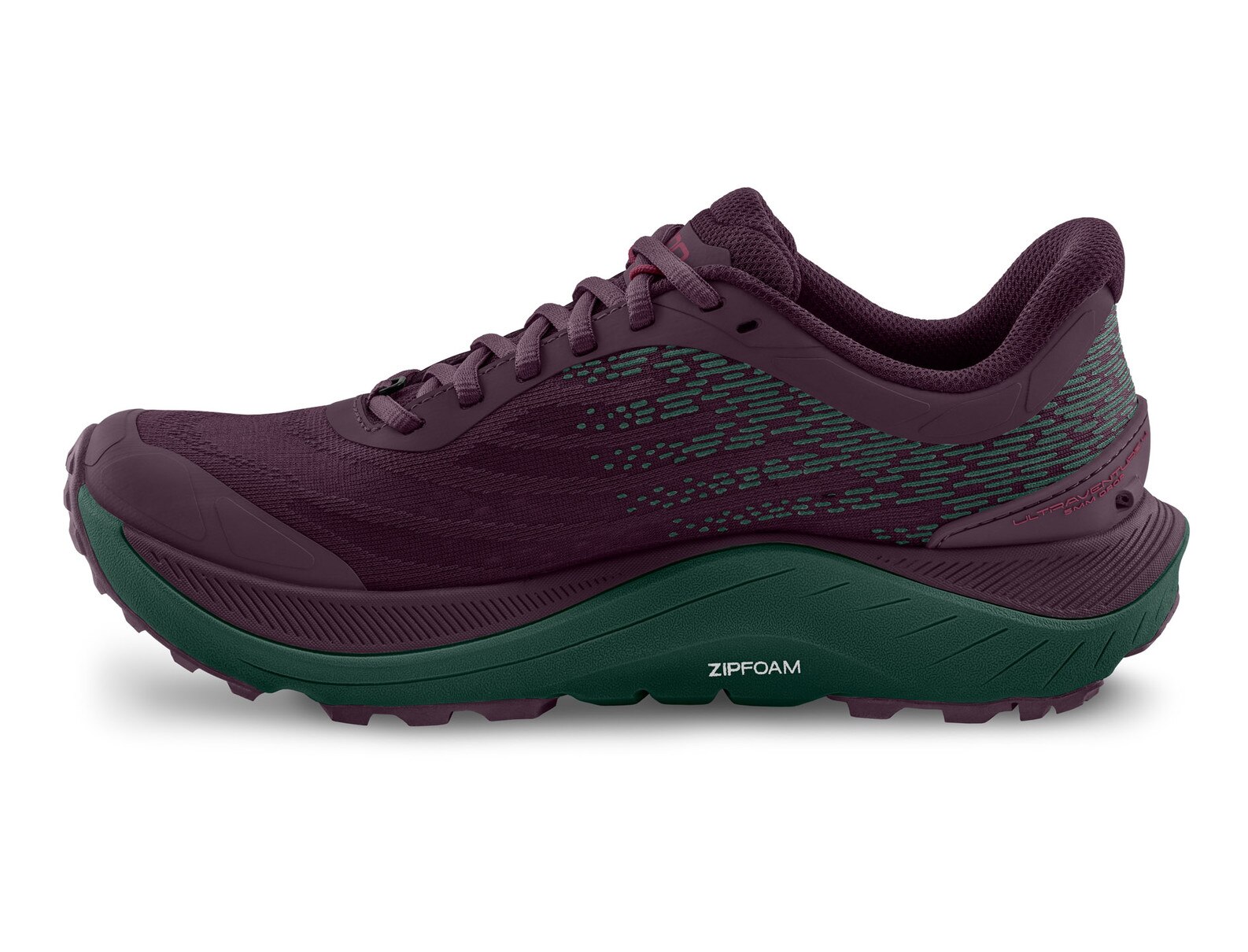 Topo Athletic Ultraventure 4 women's trail running shoes, featuring a breathable mesh upper and a Vibram outsole for traction on trails